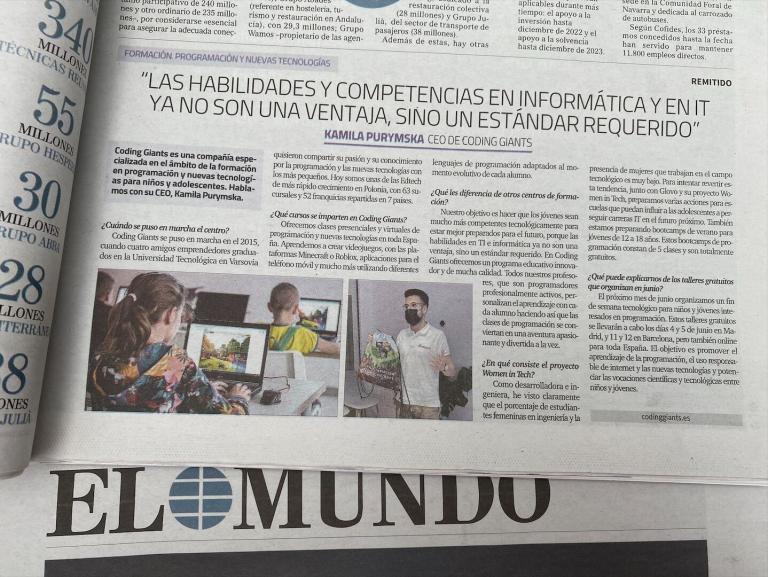 Coding Giants para EL MUNDO